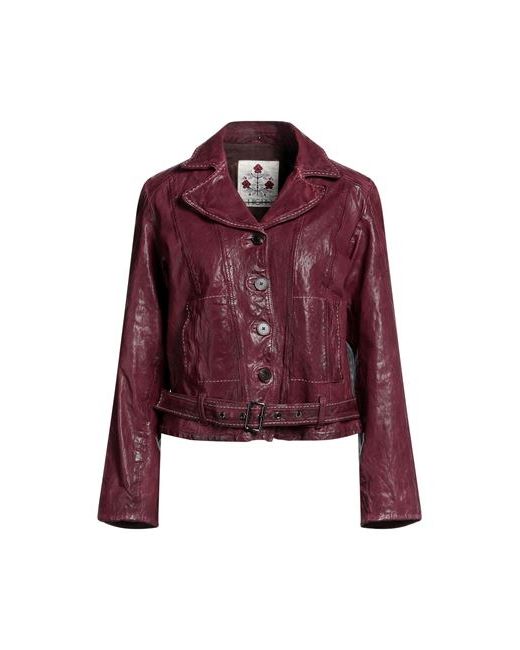 High Jacket Garnet Soft Leather