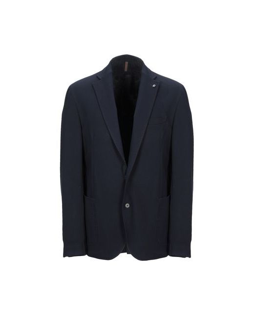 Laboratori Italiani Man Suit jacket Midnight Viscose Polyamide Elastane