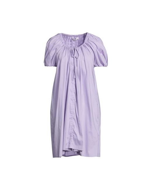 Liviana Conti Short dress Lilac Cotton Polyamide Elastane