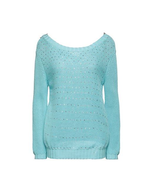 Vdp Collection Sweater Azure Cotton