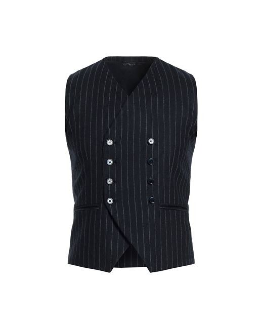 Grey Daniele Alessandrini Man Vest Midnight Wool Acrylic Polyamide Cashmere