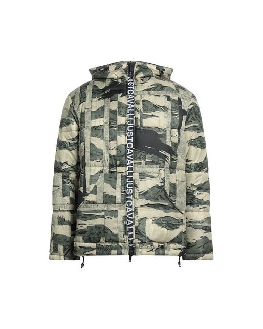 Just Cavalli Man Down jacket Military Polyester