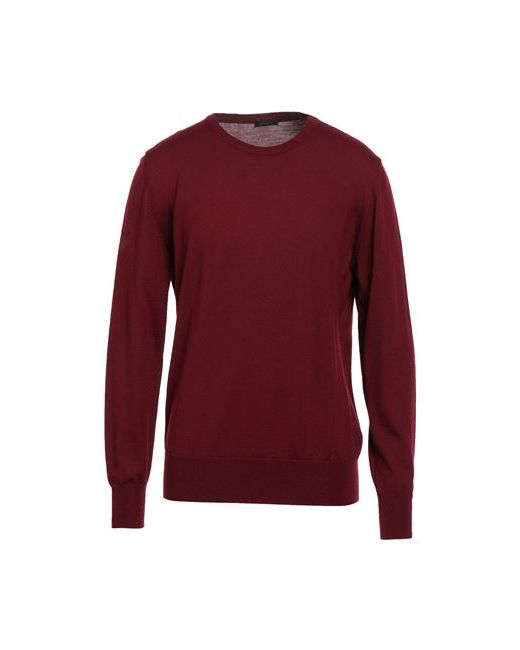Officina 36 Man Sweater Burgundy Merino Wool Acrylic