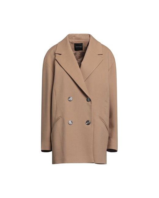 Marciano Coat Camel Polyester Wool Viscose