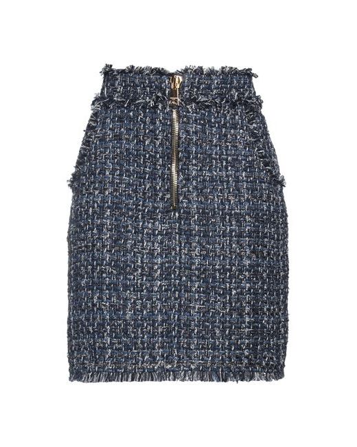 Balmain Mini skirt Cotton Synthetic fibers Acetate Viscose Linen