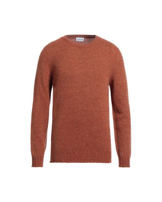 Scaglione Man Sweater Rust Merino Wool