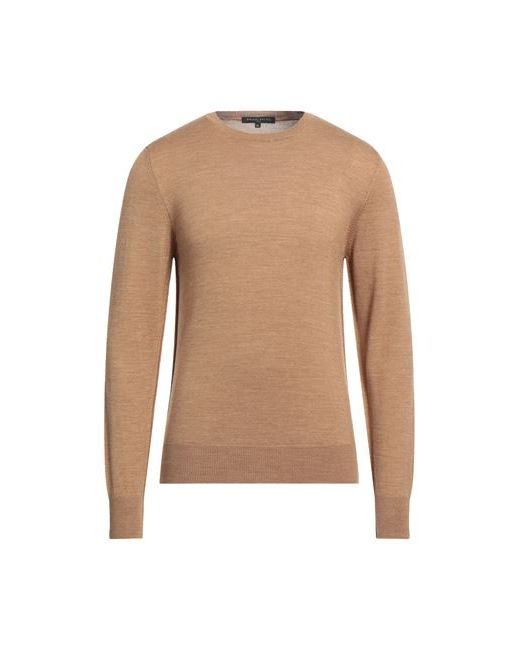 Brian Dales Man Sweater Camel Wool Acrylic