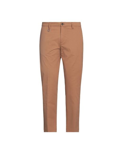 Paolo Pecora Man Pants Light brown Cotton Elastane