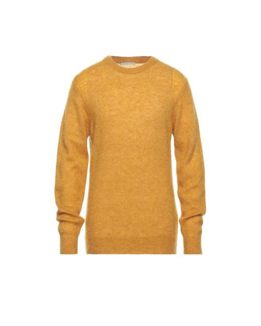 Grey Daniele Alessandrini Man Sweater Ocher Acrylic Polyamide Wool Mohair wool
