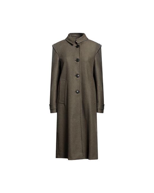 Semicouture Coat Military Wool Polyamide