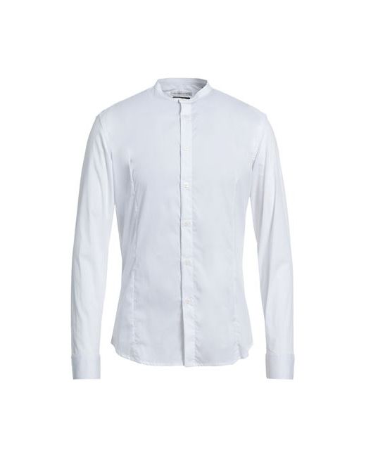 Grey Daniele Alessandrini Man Shirt Cotton Polyamide Elastane