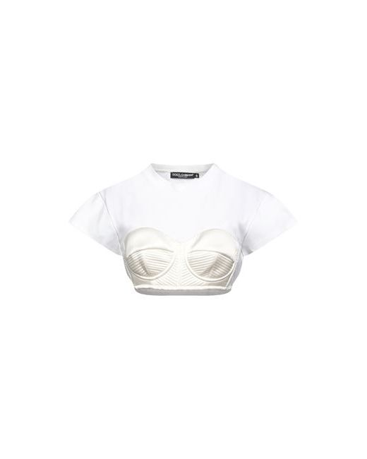 Dolce & Gabbana T-shirt Cotton Polyamide Silk Elastane Metal