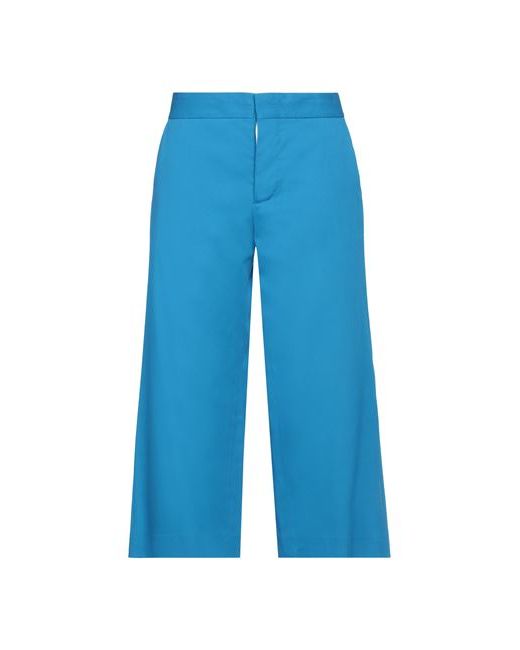 Liviana Conti Cropped Pants Azure Cotton Viscose Virgin Wool Elastane
