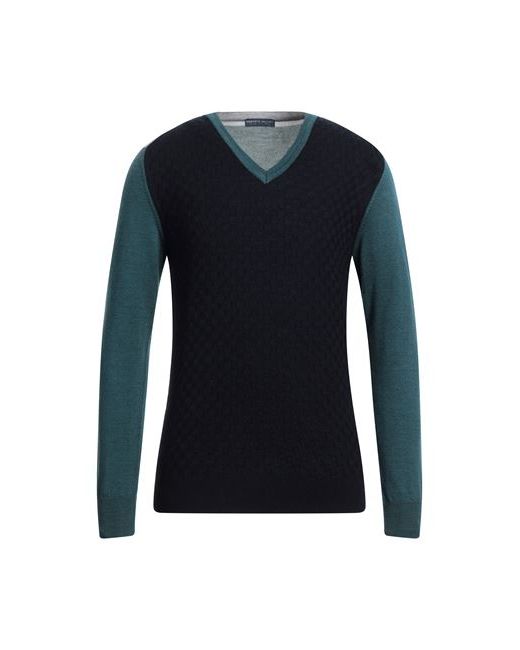 Umberto Vallati Man Sweater Midnight Merino Wool
