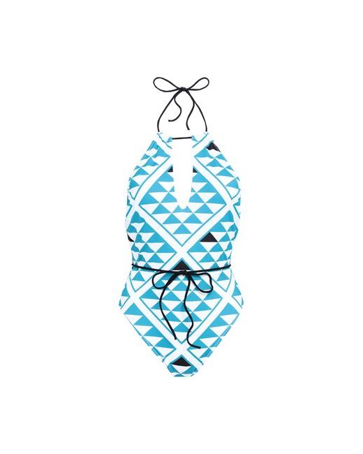 Agogoa One-piece swimsuit Azure Polyester Elastane