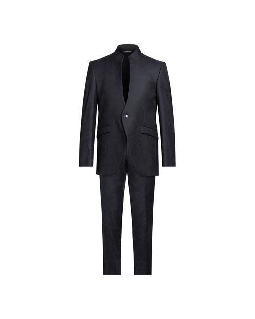 Andrea Versali Man Suit Midnight Wool Silk