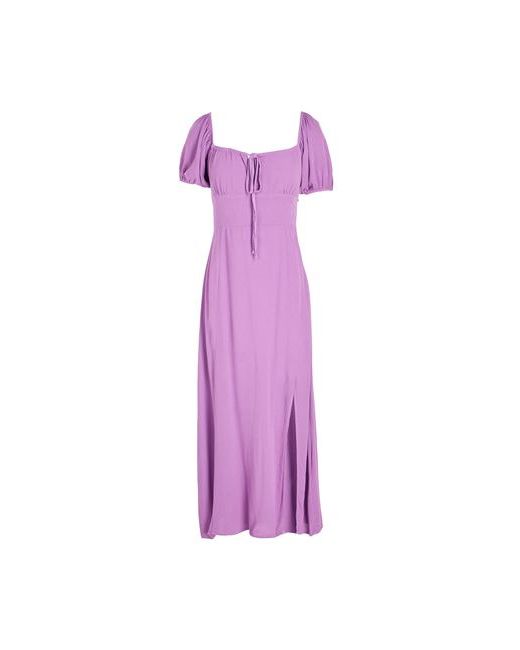 8 by YOOX Viscose Puff-sleeve Midi Dress dress Mauve
