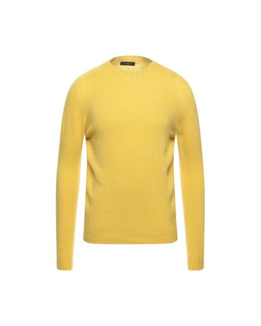 Aragona Man Sweater Ocher Wool Cashmere