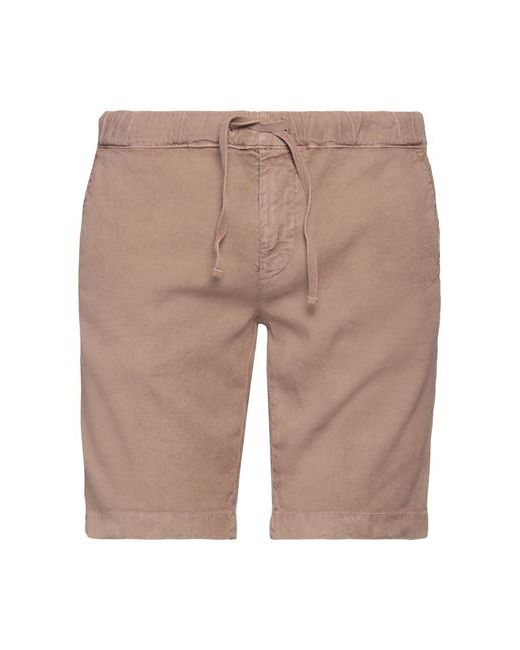 Modfitters Man Shorts Bermuda Light brown Linen Cotton Elastane