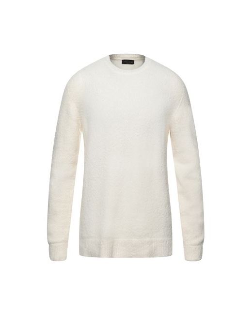Roberto Collina Man Sweater Ivory Cotton Nylon Elastane