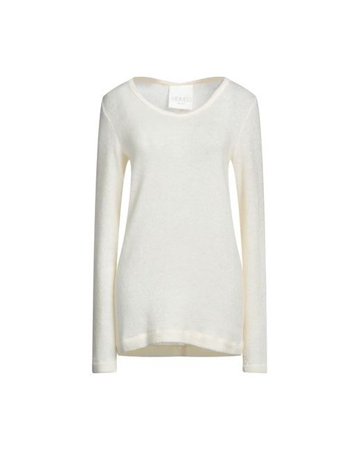 Meimeij Sweater Ivory Acrylic Polyamide Mohair wool Elastane