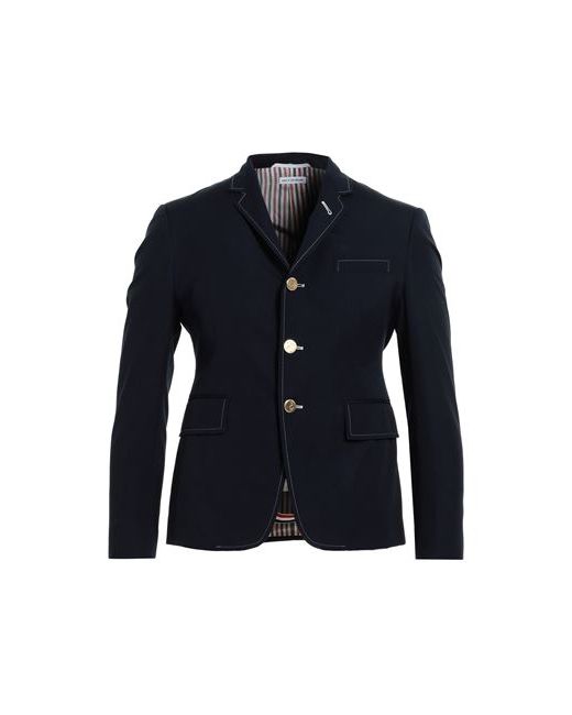Thom Browne Man Suit jacket Midnight Polyester Cotton
