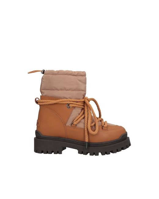 Inuikii Ankle boots Camel Soft Leather Textile fibers