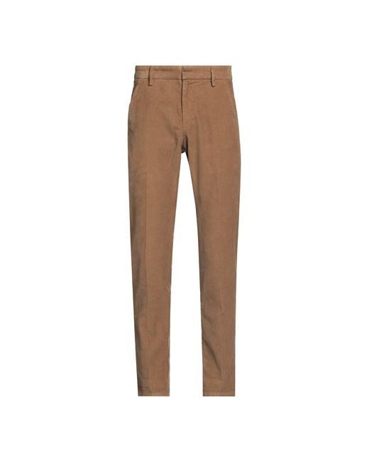 Dondup Man Pants Light brown Cotton Elastane