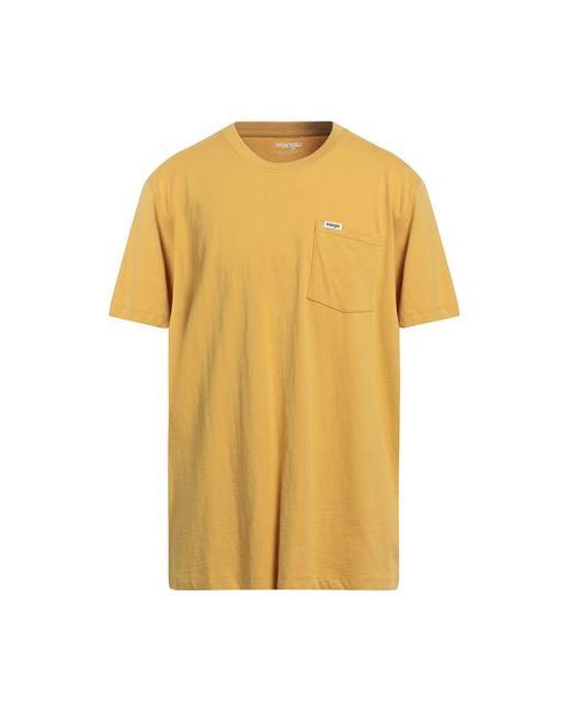Wrangler Man T-shirt Mustard Cotton