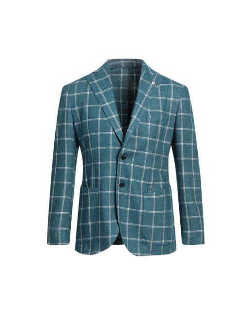 L.B.M. 1911 L. b.m. 1911 Man Suit jacket Deep jade Wool Polyester