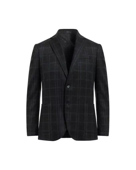 Herman & Sons Man Suit jacket Dark Viscose Nylon Elastane