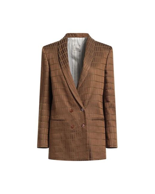 Alysi Suit jacket Khaki Virgin Wool Acetate Viscose