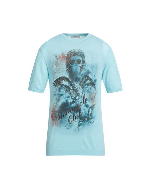Alpha Studio Man T-shirt Sky Cotton