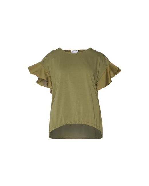 Diana Gallesi T-shirt Military Cotton Polyamide Elastane