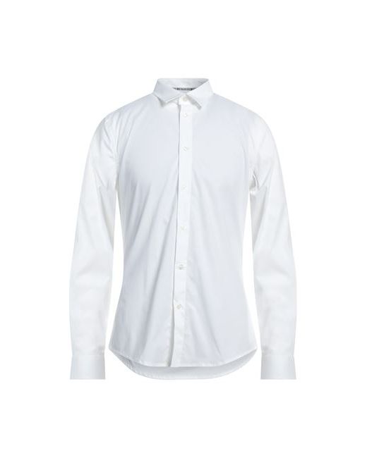 Bikkembergs Man Shirt Ivory Cotton Elastane