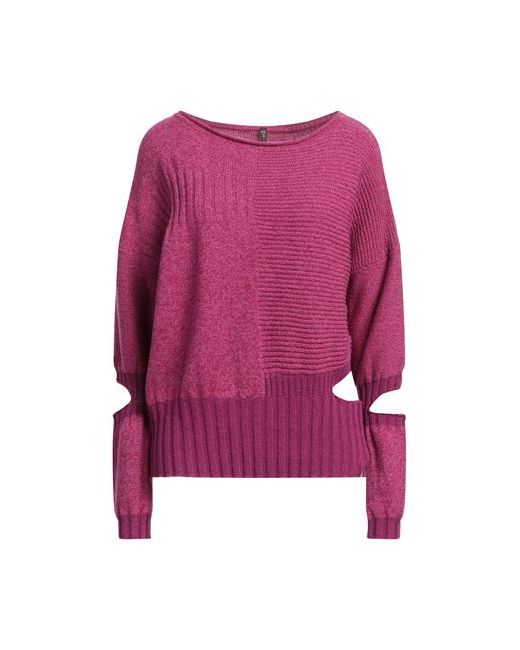 Manila Grace Sweater Mauve Wool Polyamide