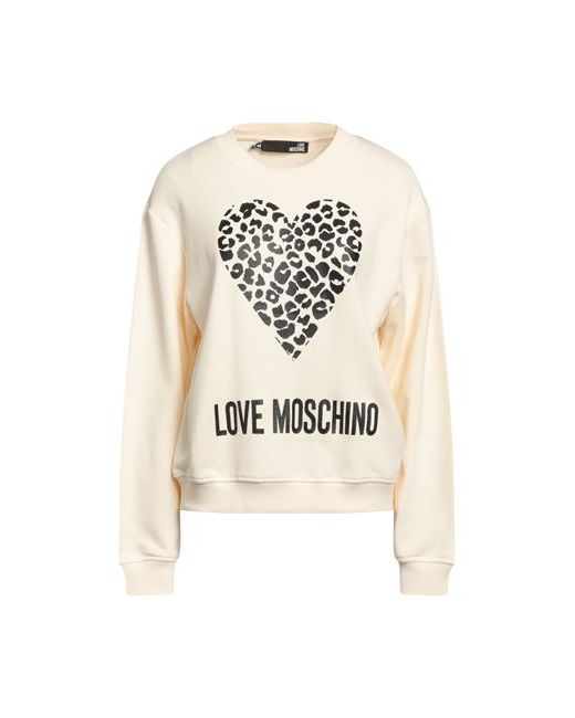 Love Moschino Sweatshirt Cream Cotton