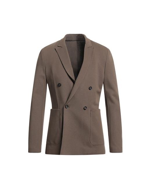Paolo Pecora Man Suit jacket Khaki Viscose Polyamide Elastane