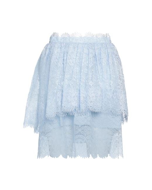 Ermanno Scervino Mini skirt Sky Polyester Polyamide