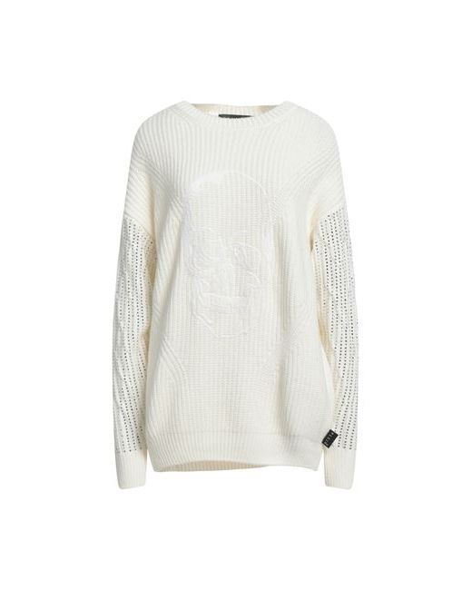 Philipp Plein Sweater Ivory Polyamide Viscose Wool Cashmere