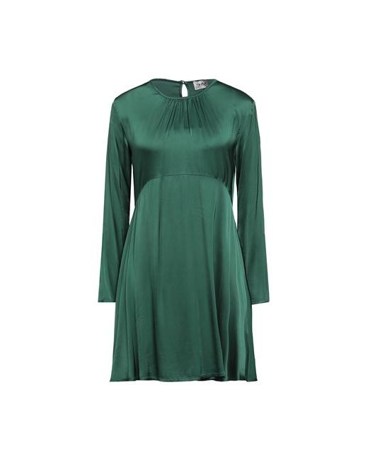 Berna Short dress Emerald Viscose Elastane