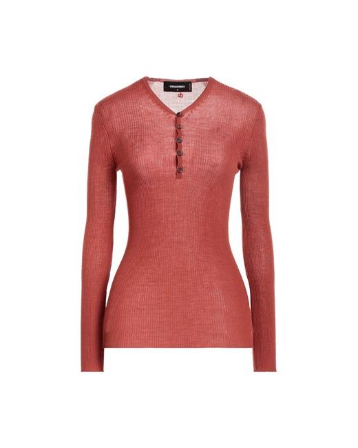 Dsquared2 Sweater Rust Virgin Wool