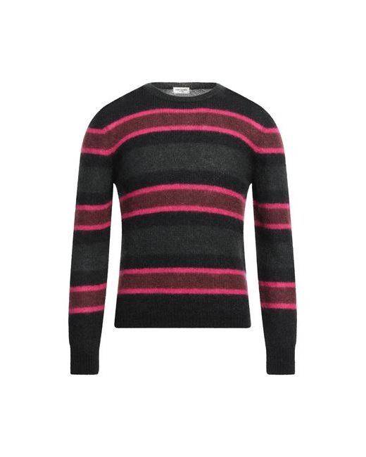 Saint Laurent Man Sweater Dark Mohair wool Polyamide Wool