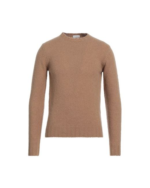 Giampaolo Man Sweater Camel Merino Wool Cashmere Polyamide