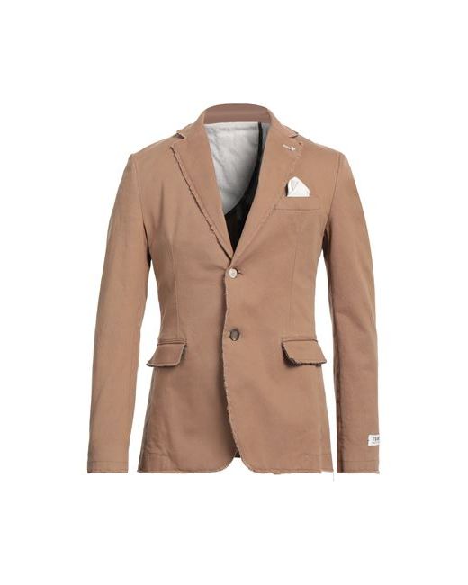 Berna Man Suit jacket Camel Cotton Elastane