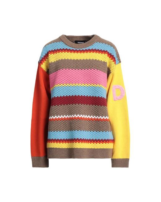 Dsquared2 Sweater Khaki Wool Alpaca wool Viscose Polyamide Cashmere