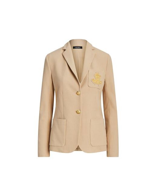 Lauren Ralph Lauren Patch Jacquard Blazer Suit jacket Cotton Elastane