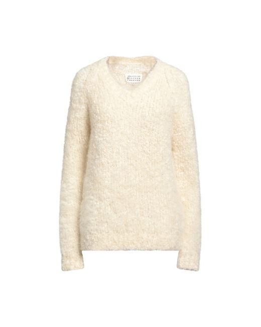 Maison Margiela Sweater Ivory Mohair wool Wool