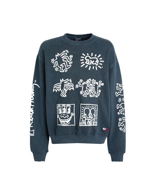 TOMMY JEANS x KEITH HARING Man Sweatshirt Slate S Cotton