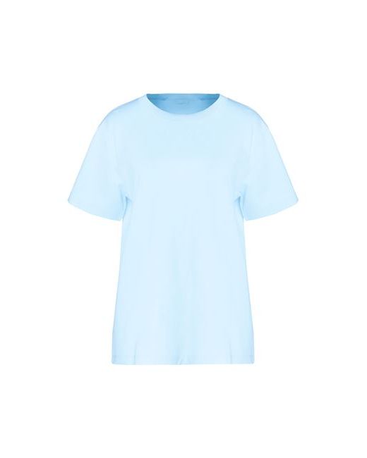 8 by YOOX Printed Organic Cotton S/sleeve T-shirt Sky XS